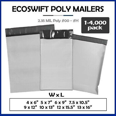 Poly Mailers 2.35 MIL Envelopes Shipping Mailing Bags 1000, 500+ More Sizes • 5.49$