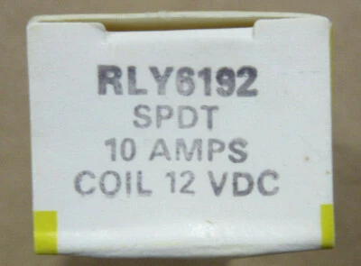 ECG Compontents RLY6192 Relay SPDT 10A at 120VAC Coil 12VDC New!!! Free Shipping - Image 1 of 3