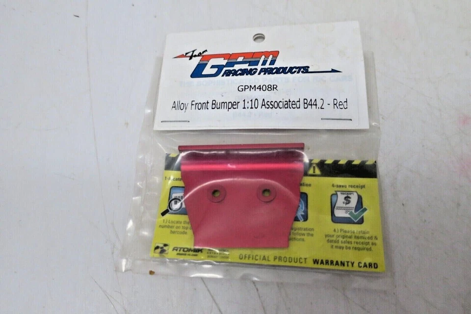 GPM 1/18 ALLOY FRONT BUMPER 1:10 ASSOCIATED GPM408R - Image 1 of 1