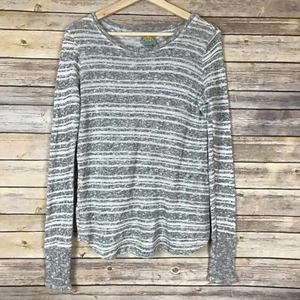 Suéter C&C California Gris Jaspeado y Blanco Pullover Manga Larga Talla XS - Imagen 1 de 4