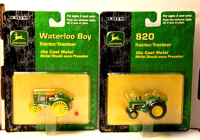 John Deere Tractor ERTL Diecast 820 15137 Waterloo Boy Tractor 15135 1/64 Scale - Image 1 of 4