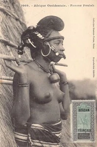 Guinea Conakry - ETHNIC NUDE - Foulah Woman - Publ. Fortier 1009 - Bild 1 von 2