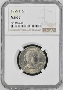 1979-D Susan B Anthony Dollar - Graded (NGC MS66) $1 US Mint Coin Denver - Picture 1 of 4