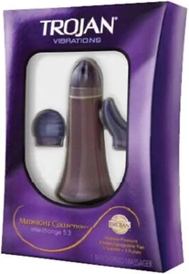 Masajeador intercargable Trojan Vibrations - Midnight Collection - Imagen 1 de 1