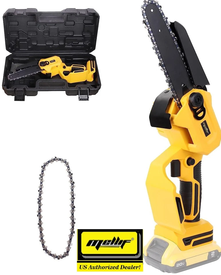 Mellif Mini Chainsaw 6 Inch for Dewalt 20V MAX Battery and Case Bare Tool Only - Image 1 of 4