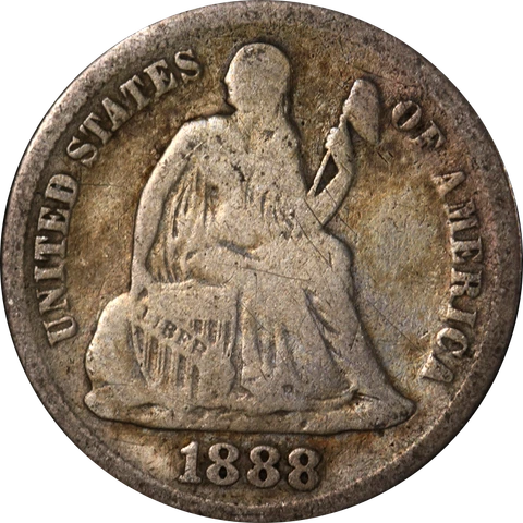 1888-P Seated Liberty Dime Great Deals From The Executive Coin Company Cover