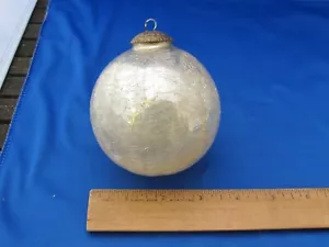 Buen adorno vintage de esfera de vidrio craqueado estilo bola-3 1/4 pulgadas - Imagen 1 de 6