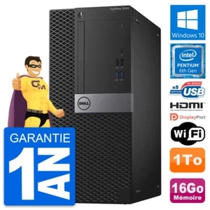 PC tour DELL OptiPlex 3040 Intel G4400 RAM 16Go Scheibe 1To HDMI Windows 10 Wifi - Bild 1 von 7