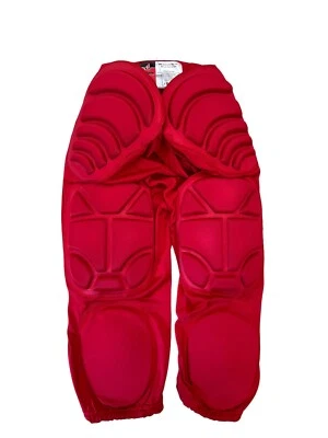 全新带标签 Alleson Seven-Pad 单人裤足球成人集成腰带和垫子红色 Lg — 第 1/4 张图片