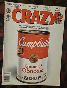 Marvel Crazy Magazine Campbell's Cream Of Obnoxio soupe #84 mars 1982