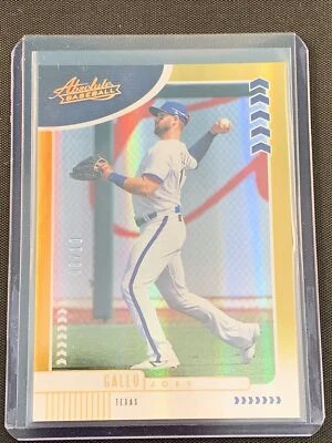 2020 Absolute Spectrum Base Gold #99 Joey Gallo 6/10 - Texas Rangers - Image 1 of 2