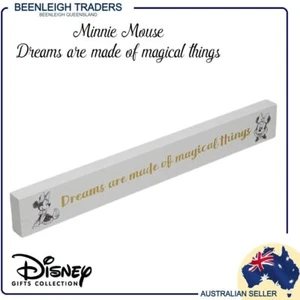 Desk Plaque DISNEY MINNIE MOUSE - DREAMS ARE MADE OF... Licenced Product New - Picture 1 of 9