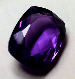 AAA+ Large Purple Amethyst 94.00 CT Cushion Cut Loose Gemstone Gift for Daughter - Picture 1 of 6