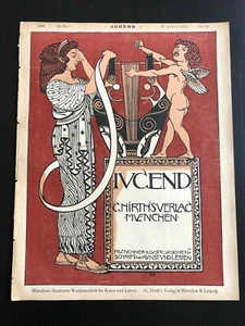 Revue JUGEND Nr 21 (1899) ART NOUVEAU Jugendstil Cover : Julius Diez - Picture 1 of 4