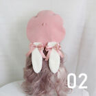 Lolita Girl Handmade Bunny Ear Bow Berret Japanese Harajuku Warm Beanie Hat Cute