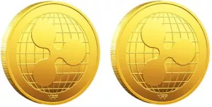 Ripple XRP Coin Crypto Coins Cryptocurrency Iota Commemorative Token - 2 Pcs - Picture 1 of 6