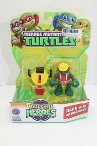 Playmates Half Shell Heroes TMNT Raphael púrpura construcción Jack Hammer - Imagen 1 de 4