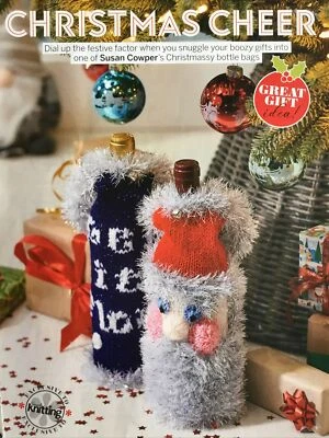 FESTIVE BOTTLE BAGS/COVERS KNITTING PATTERN (Please See Notes) - Image 1 of 4