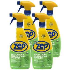 Zep Mold Stain and Mildew Stain Remover - 32 oz (Pack of 4) ZUMILDEW32 - Picture 1 of 9