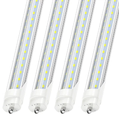 FA8 Pin Único Forma de V 8FT 6000K 72W Luz LED 8Pies Tubo LED Bombillas Garaje Foto 1 de 4
