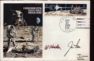 Astronaut Al Worden & Moonwalker Jim Irwin (Apollo 15) hand-signed cover - Bild 1 von 1