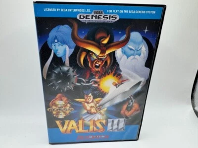 Sega Genesis Valis 3 III Complete with Manual and Cartridge Authentic Original - Image 1 of 3
