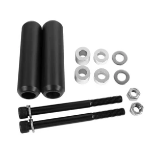 1991-2005 Smooth Shock Mounts Sliders Guard Bars For Harley Dyna FXDC FXDI FXDL  - Picture 1 of 7