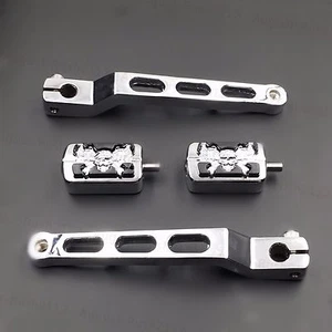 Heel Toe Gear Shifter Shift Lever Skull Peg For Harley FLST FLT FLHT Softail FL - Picture 1 of 6