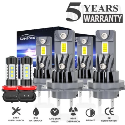 For Mercedes-Benz Sprinter 3500 Base Van 2010-2018 LED Headlight Fog Light Bulbs - Image 1 of 4