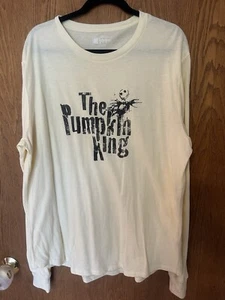 Lularoe Disney NBC The Pumpkin King Mens Long-sleeves Patrick T 2XL Shirt Yellow - Picture 1 of 11