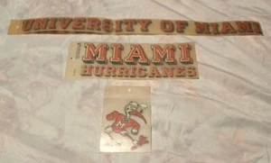 Pegatinas vintage de los huracanes de Miami, mascota ibis y más - Imagen 1 de 2