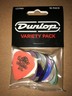 Dunlop Gels Variety Picks, Player's Pack, 18-Pcs LT/MD MULTI-COLOR (2489)