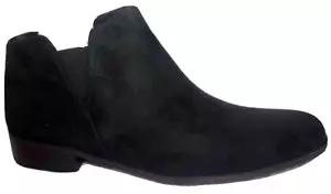 NEW VANELI RAVIT BLACK SUEDE ANKLE BOOTS 12 M - Picture 1 of 3