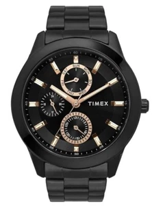 Reloj analógico Timex de latón para hombre con esfera redonda - TWEG18508, color de correa - acero negro - Imagen 1 de 6