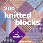 200 knitted blocks for blankets, throws and afghans