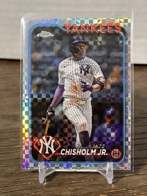 2024 Topps Chrome Update Jazz Chisholm Jr NY Yankees X-Fractors Card # US78 - Image 1 of 2