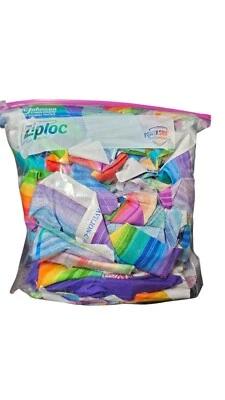 Random Scrap Fabric Bag – Quilting Rainbow Themed Scraps – 1 Gallon Bag-  - Image 1 of 4