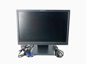 Lenovo ThinkVision L197wa 19" Widescreen LCD Monitor VGA & DVI w/Cables - Picture 1 of 12