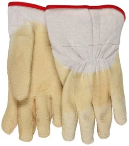 12- Memphis 6810 Latex Rubber Palm Coated Protective Industrial Work Gloves LRG - Picture 1 of 2