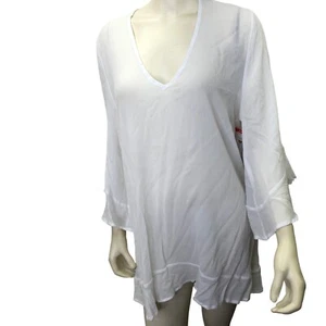 Anne Cole Limited Edition Ladies Flounce V-Neck Tunic Cover-up XL/XXL NWT - Picture 1 of 9