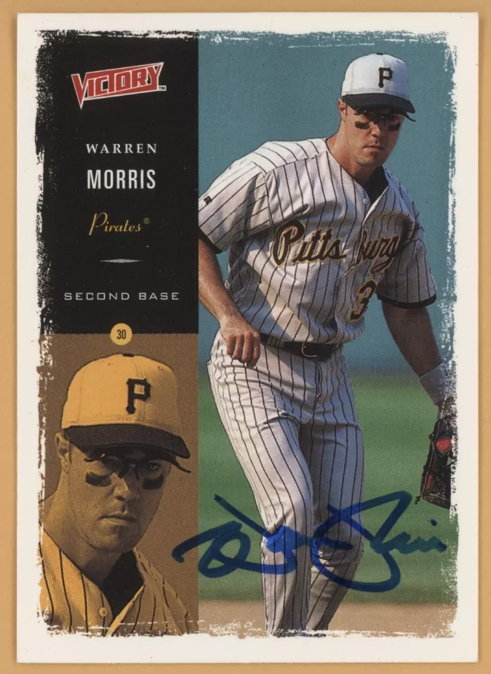 IN-PERSON AUTOGRAPH 2000 Upper Deck Victory Warren Morris #226 Pirates - Image 1 of 1