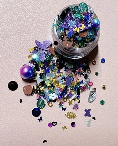 50 ML 3D Nail Art Acrylic Decoration-butterflies, Glitter, Polymer, Rhinestones - Picture 1 of 4