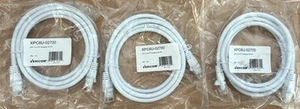 (3) Count Lot Vericom XPC6U-02700 Cat 6 Ethernet Cables 5ft White New - Picture 1 of 1