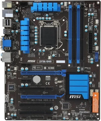MSI Z77A-G43 Z77 LGA1155 DDR3 VGA ATX Motherboard Tested - Image 1 of 3
