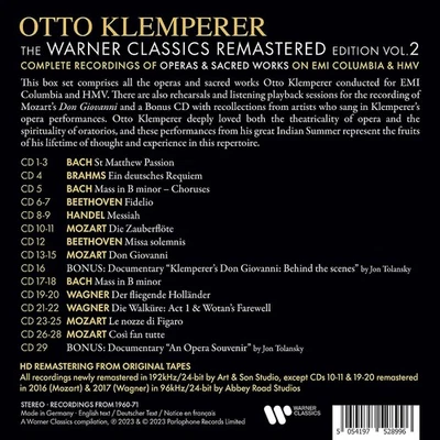 Otto Klemperer Otto Klemperer: The Warner Classics Remastered Edition: Comp (CD) - Image 1 of 2