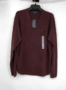 U.S. Polo Assn. Mens Maroon Long Sleeve V-Neck Pullover Sweater Size XL - Picture 1 of 7