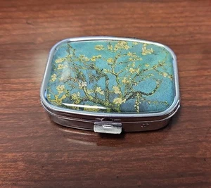 Small Pill Case 2 Compartment Portable Pill Box for Purse Mini Pill Container - Picture 1 of 9