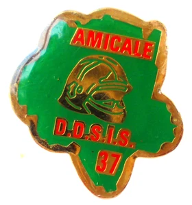 Pin's Pin - POMPIER POMPIERS - AMICALE D.D.S.I.S 37 - Foto 1 di 1