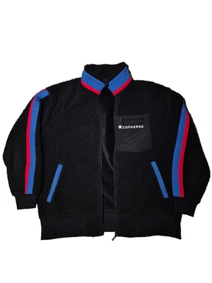 Jaqueta Converse Pile Fleece Sherpa Vintage Feminina Tamanho M - Imagem 1 de 4