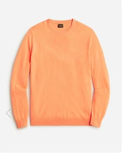 J. Crew 100% Cashmere Crewneck Sweater - Fresh Cantaloupe- $158 - XL - NEW w/Tag - Picture 1 of 8